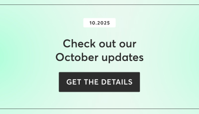 Check out our October updates