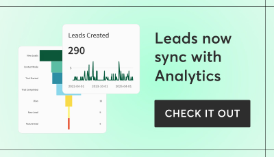 Leads now sync with Analytics